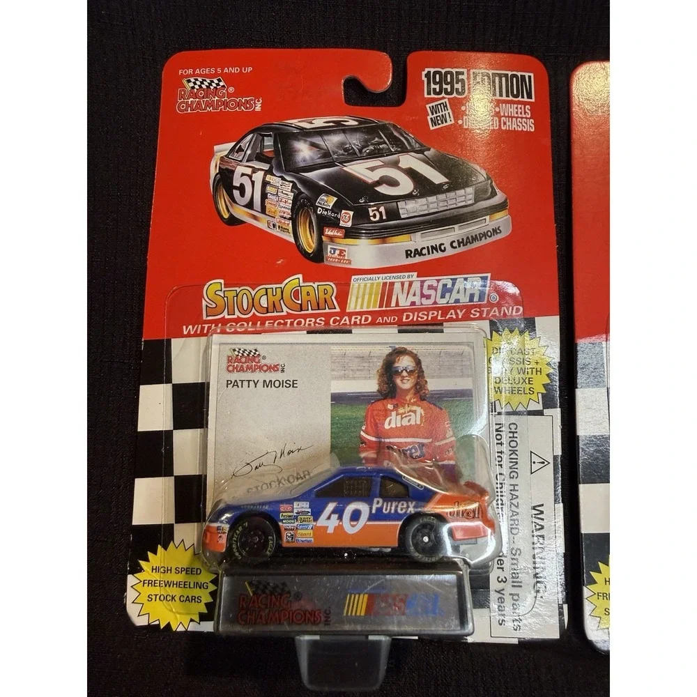 Racing Champions 1995 NASCAR Patty Moise #40 Kevin Lepage #71 1:64 Lot of 2